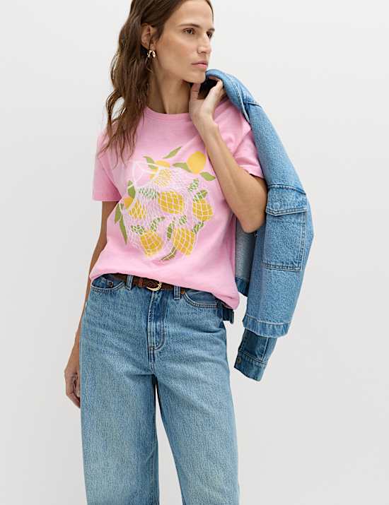 Pure Slub Cotton Checked T-Shirt