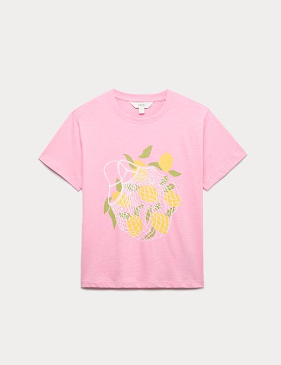 Pure Slub Cotton Checked T-Shirt