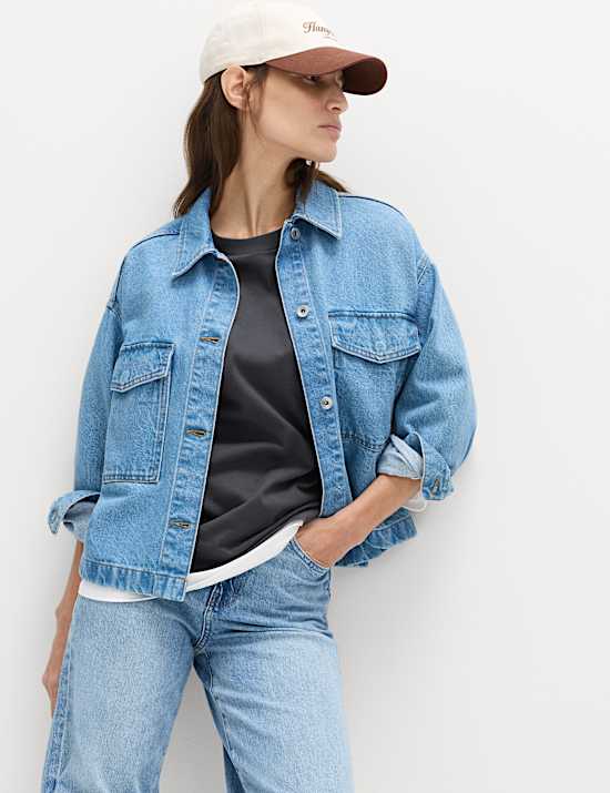 Pure Cotton Double Layer Oversized T-Shirt