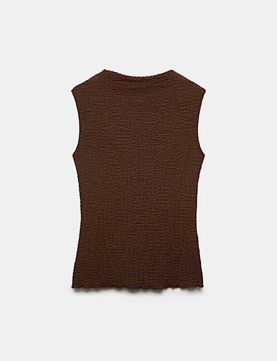 Textured Sleeveless Top