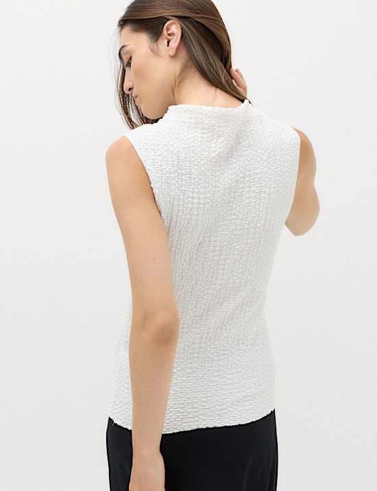 Textured Sleeveless Top