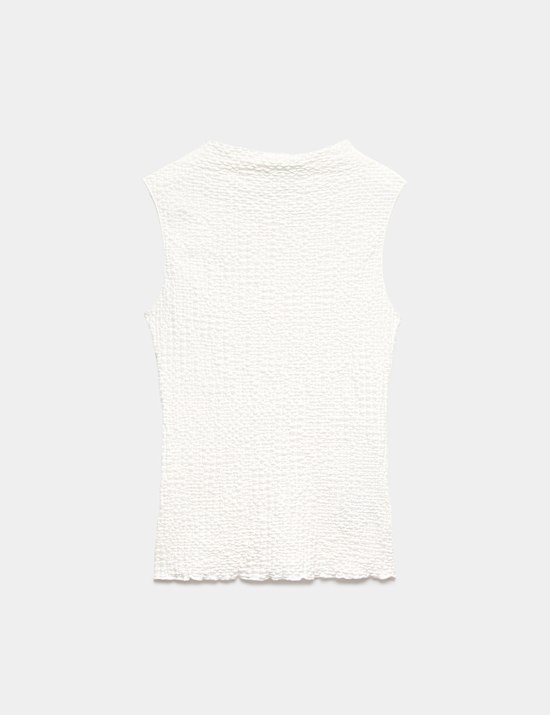 Textured Sleeveless Top