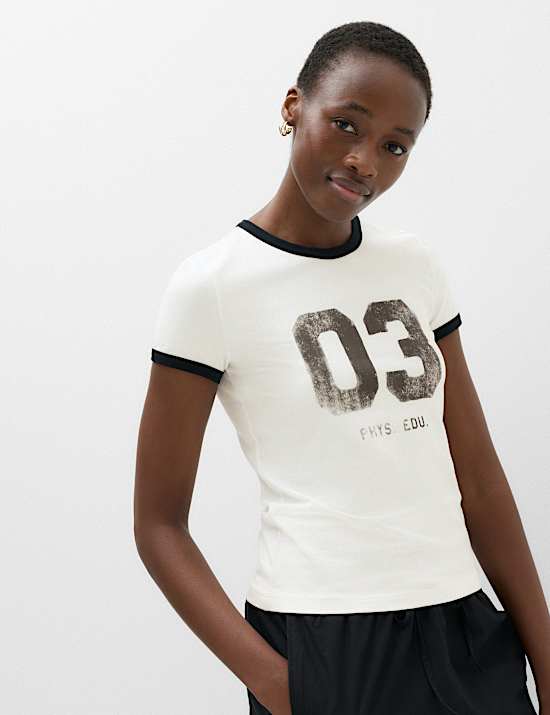 Cotton Rich Graphic T-Shirt