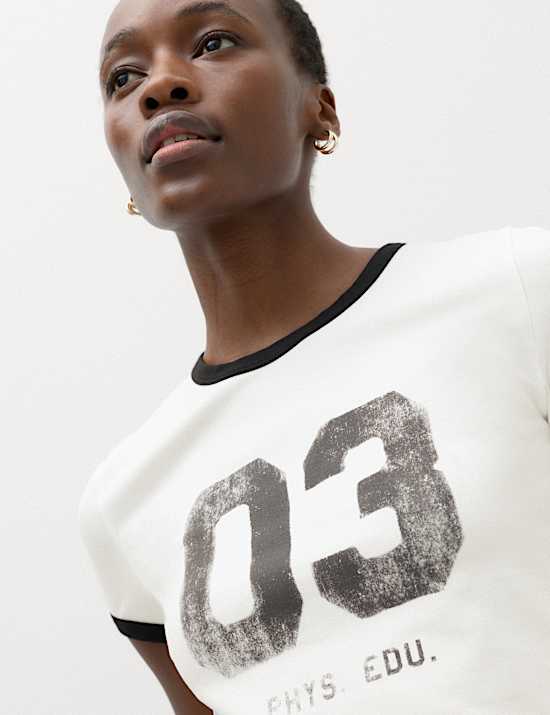 Cotton Rich Graphic T-Shirt
