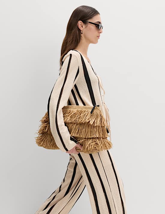 Striped Tie Front Top