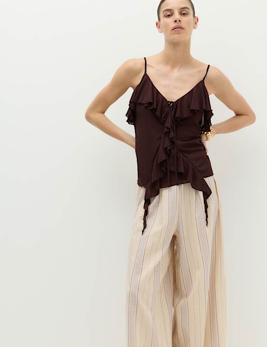 Ruffle Floaty Cami Top
