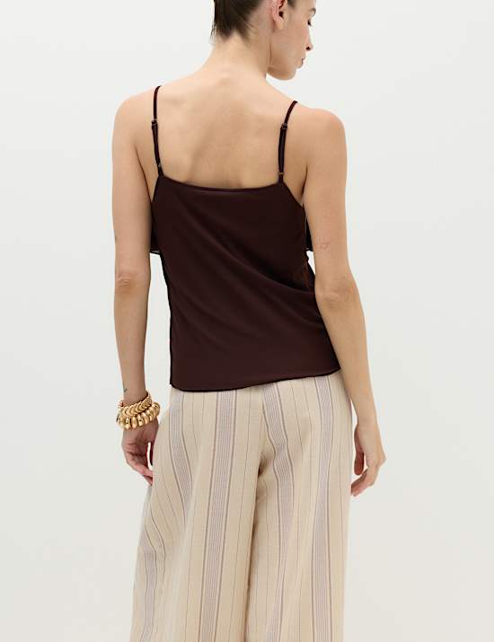 Ruffle Floaty Cami Top