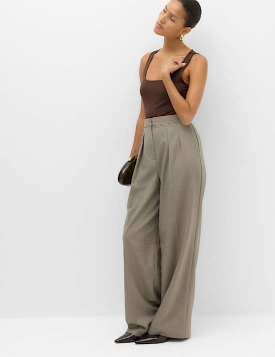Square Neck Fitted Vest Bodysuit