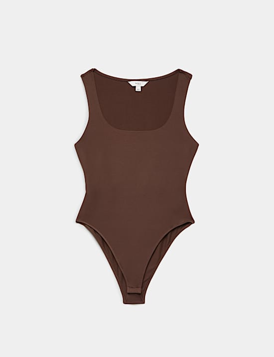 Square Neck Fitted Vest Bodysuit