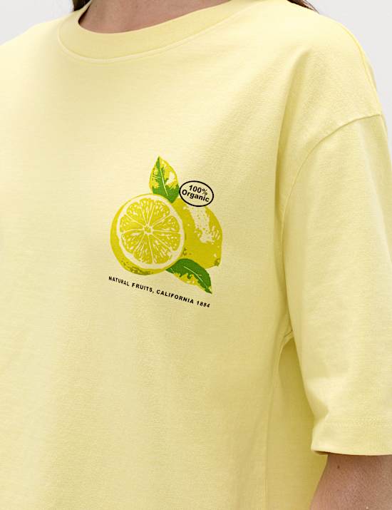 Pure Cotton Graphic Oversized T-Shirt