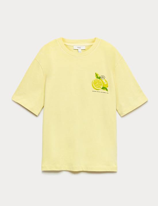 Pure Cotton Graphic Oversized T-Shirt