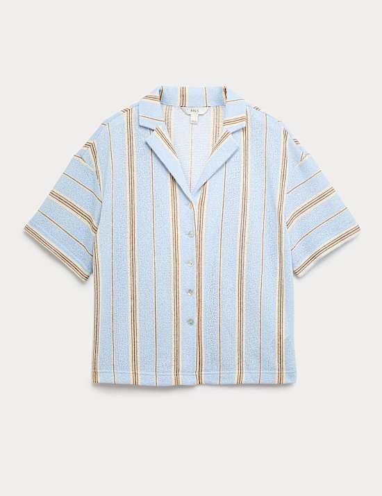 Striped Textured Resort Shirt