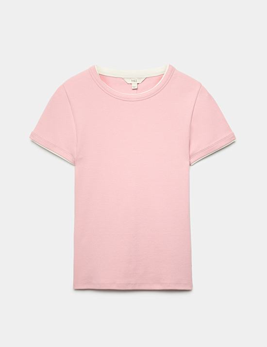 Cotton Rich Double Layer T-Shirt