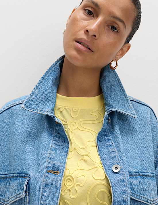 Pure Cotton Appliqu&eacute; T-Shirt
