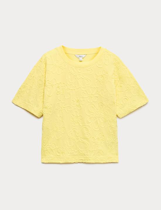 Pure Cotton Appliqu&eacute; T-Shirt