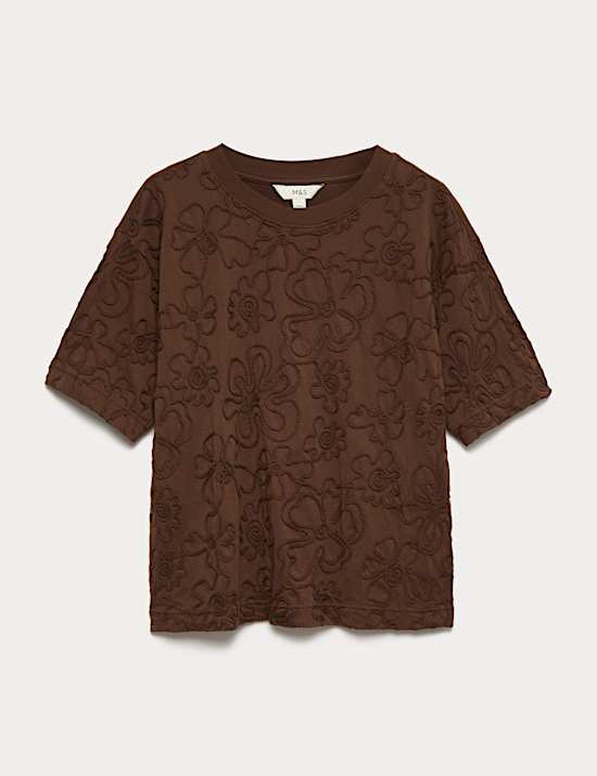 Pure Cotton Appliqu&eacute; T-Shirt