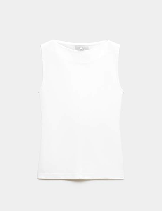 Slim Fit Seam Detail Sleeveless Top