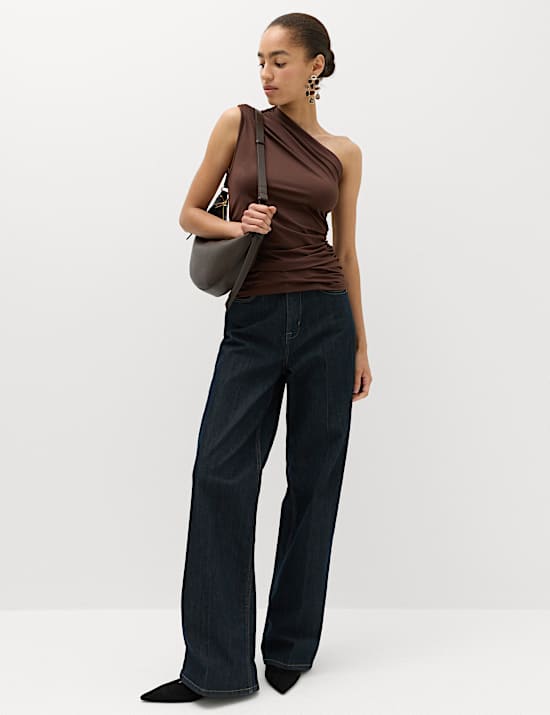One Shoulder Drape Top