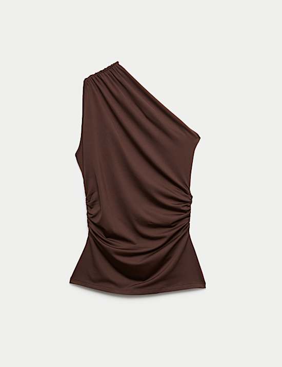 One Shoulder Drape Top