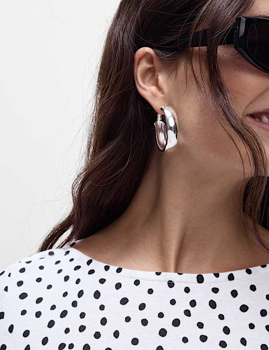 Pure Cotton Printed Slim Fit Slash Neck Top