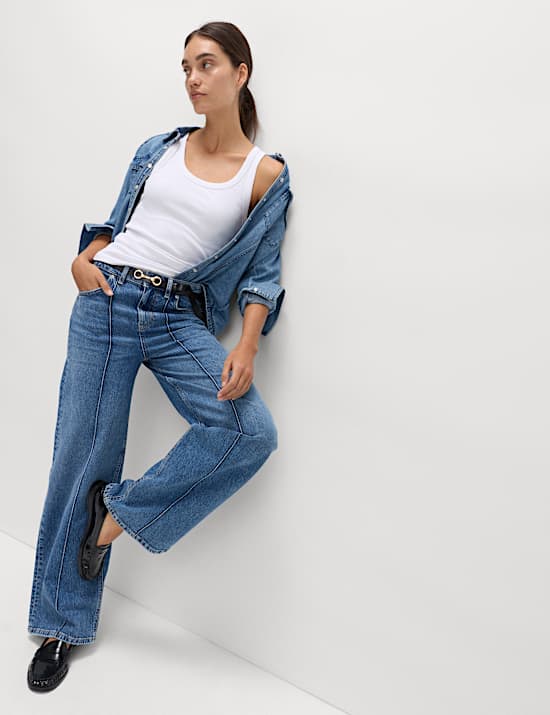 Ριμπ φανελάκια με υψηλή περιεκτικότητα σε βαμβάκι, σετ των 2