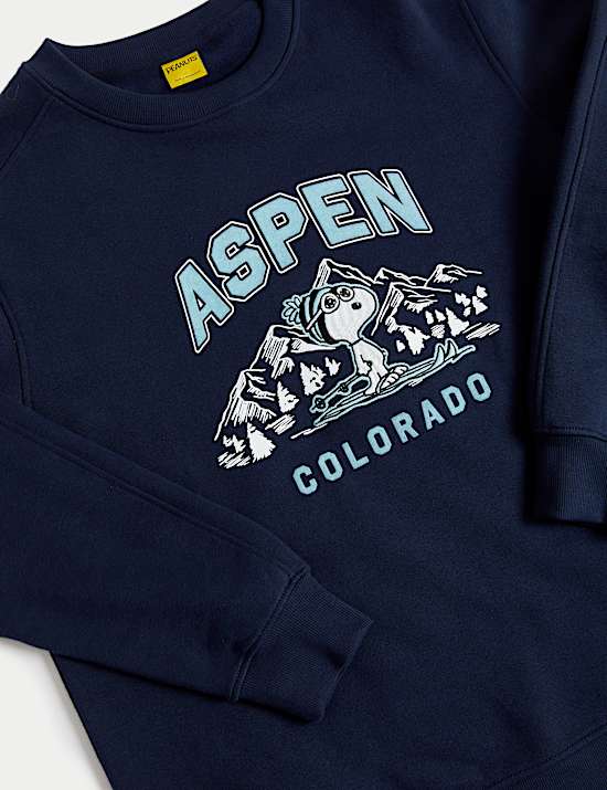 Cotton Rich Snoopy&trade; Slogan Sweatshirt