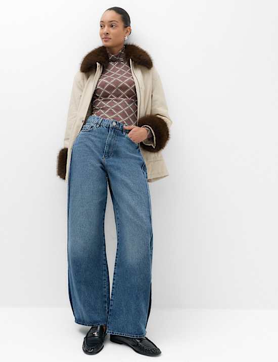 Wool Touch Layering Slim Roll Neck Top
