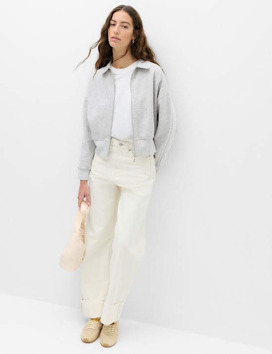 Cotton Rich Zip Track Jacket