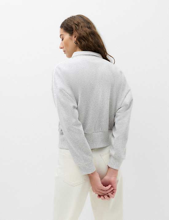 Cotton Rich Zip Track Jacket