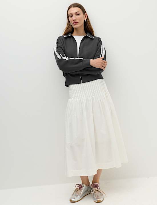 Cotton Rich Zip Track Jacket
