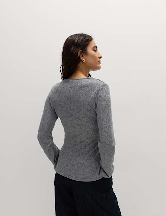 Cosy Crew Neck Slim Fit Cardigan