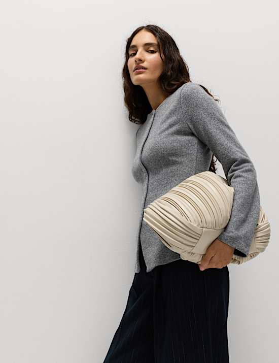 Cosy Crew Neck Slim Fit Cardigan