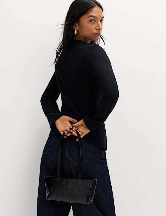 Cardigan confortable coupe cintrée à col rond