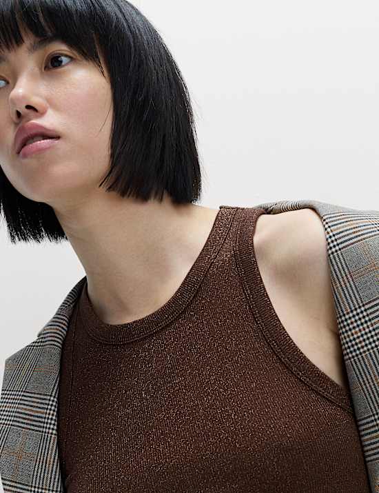 Cotton Rich Sparkly Vest