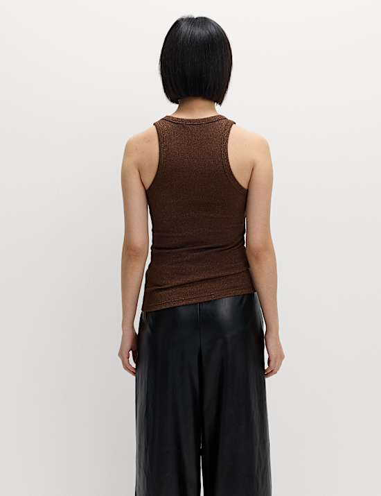 Katoenrijk hemdje met glitter