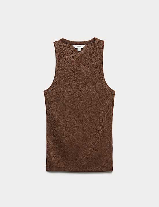 Katoenrijk hemdje met glitter