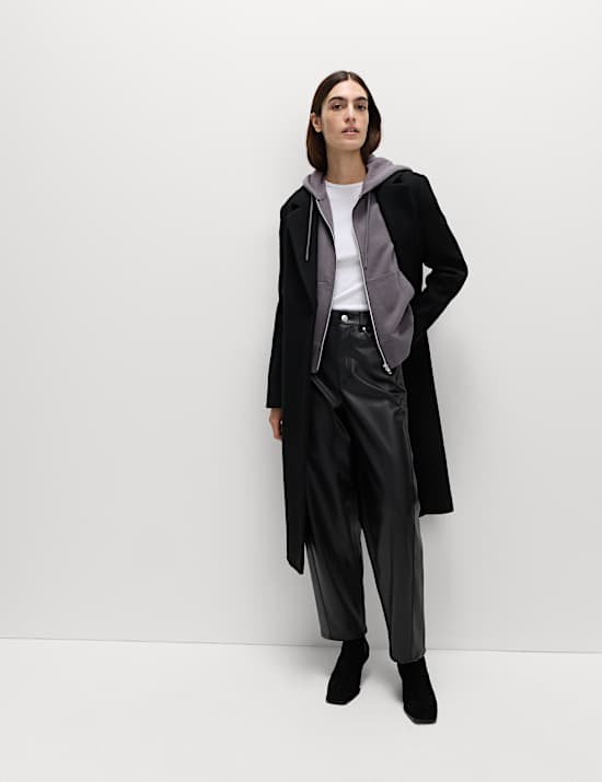 Φούτερ με κουκούλα, φερμουάρ και υψηλή περιεκτικότητα σε βαμβάκι