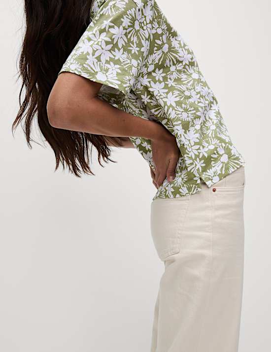 Pure Cotton Floral T-Shirt