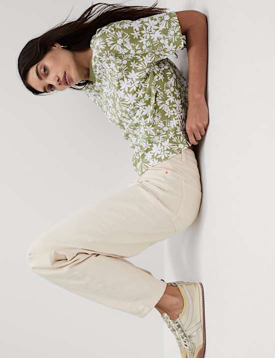 Pure Cotton Floral T-Shirt