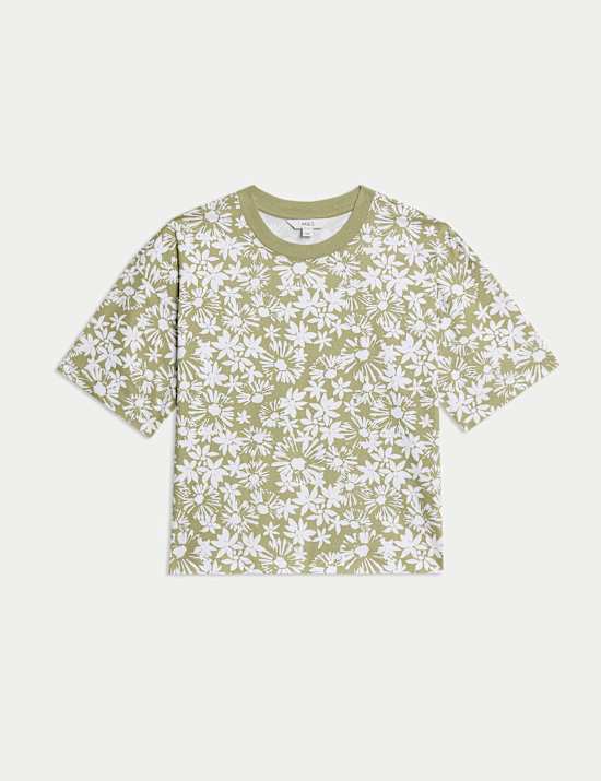 Pure Cotton Floral T-Shirt