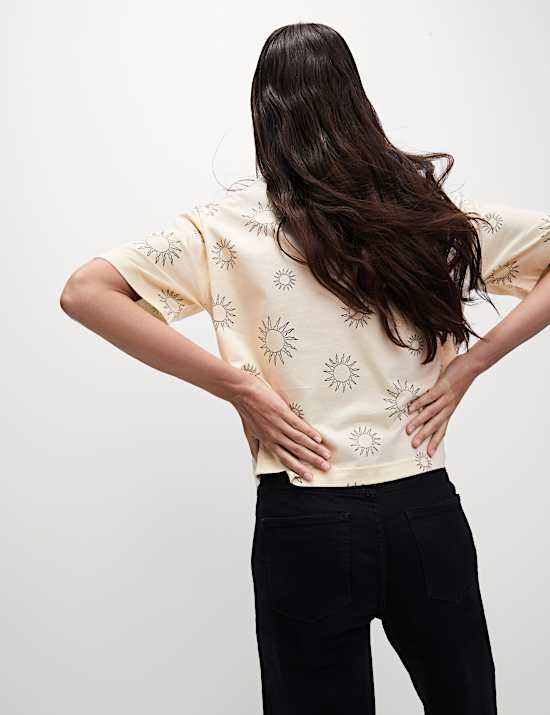 Pure Cotton Floral T-Shirt