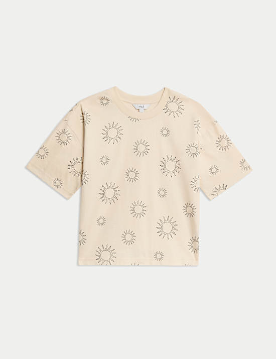 Pure Cotton Floral T-Shirt