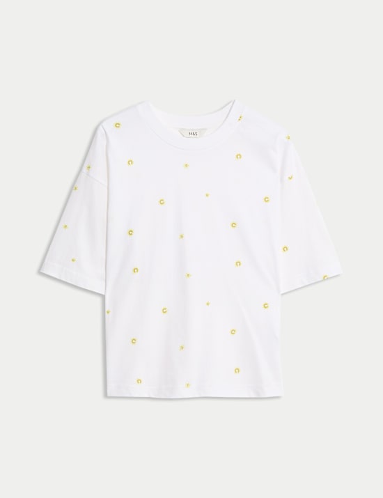 Pure Cotton Floral T-Shirt