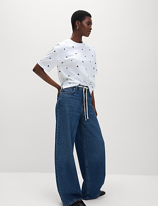 Pure Cotton Floral T-Shirt