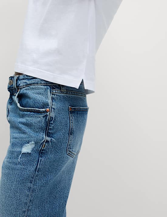 Pure Cotton Crew Neck Boxy T-Shirt