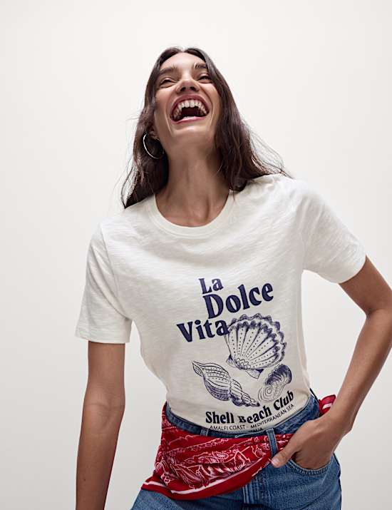 Pure Cotton Printed Graphic T-Shirt