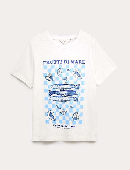 Pure Cotton Printed Graphic T-Shirt