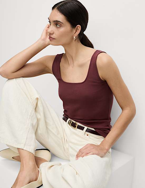 Square Neck Vest Top