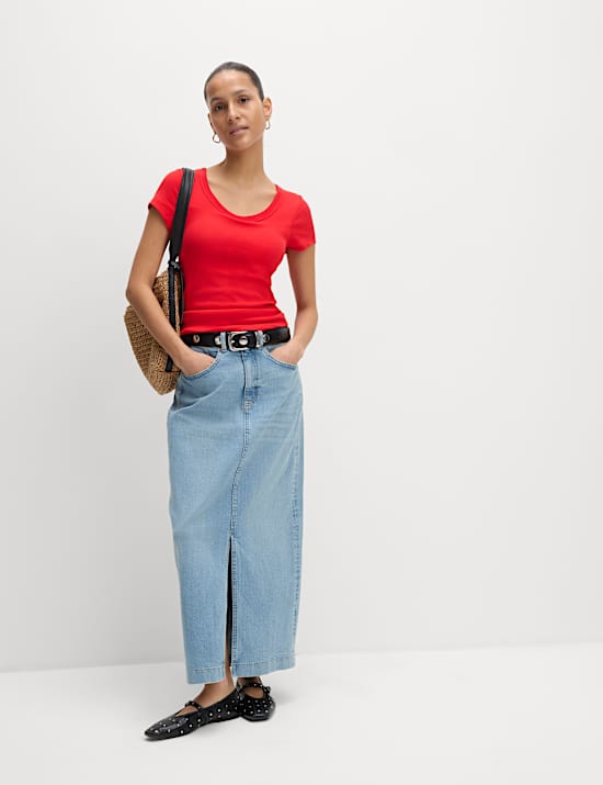 Cotton Rich Slim Fit Secret Support Top