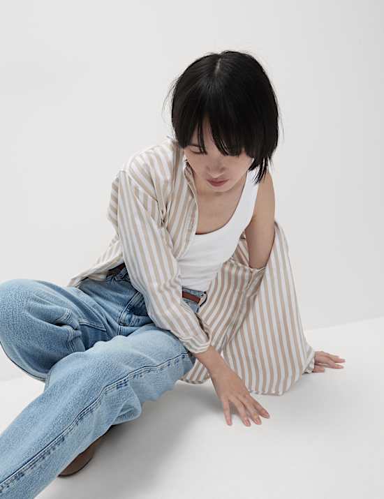 Cotton Rich Ribbed Slim Fit Vest Top